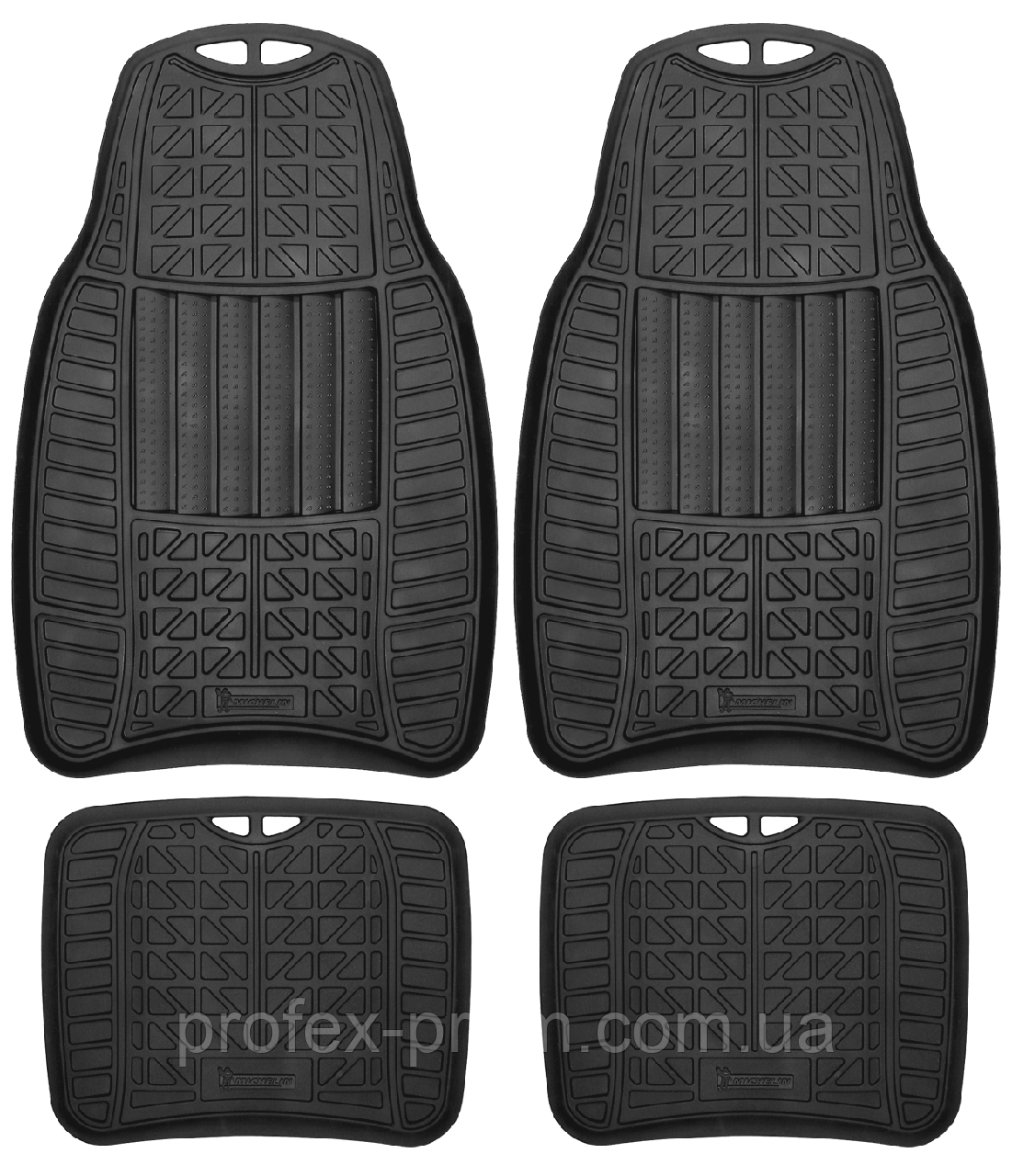 Michelin Автомобільні килимки з гнучкими лініями 4шт (W965-BLK) (шт.)