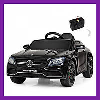 Детский спортивный электромобиль (Mercedes) 4010EBLR-2, Детская машина на аккумуляторе Черный Bambi 2 мотора с