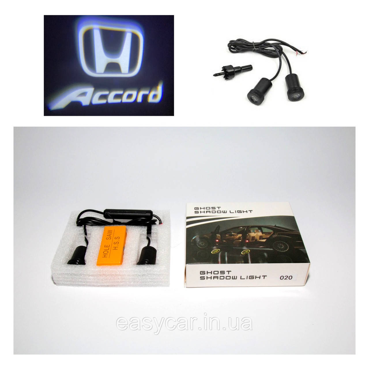 Логотип підсвітка дверей Хонда Lazer door logo light Honda Accord, фото 1