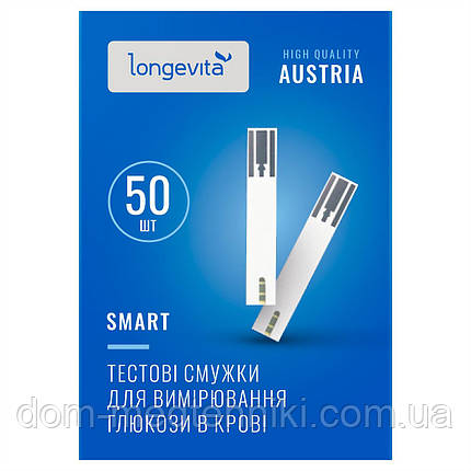 Тест-смужки Longevita Smart (Лонгевіта Смарт), 50 шт., фото 3