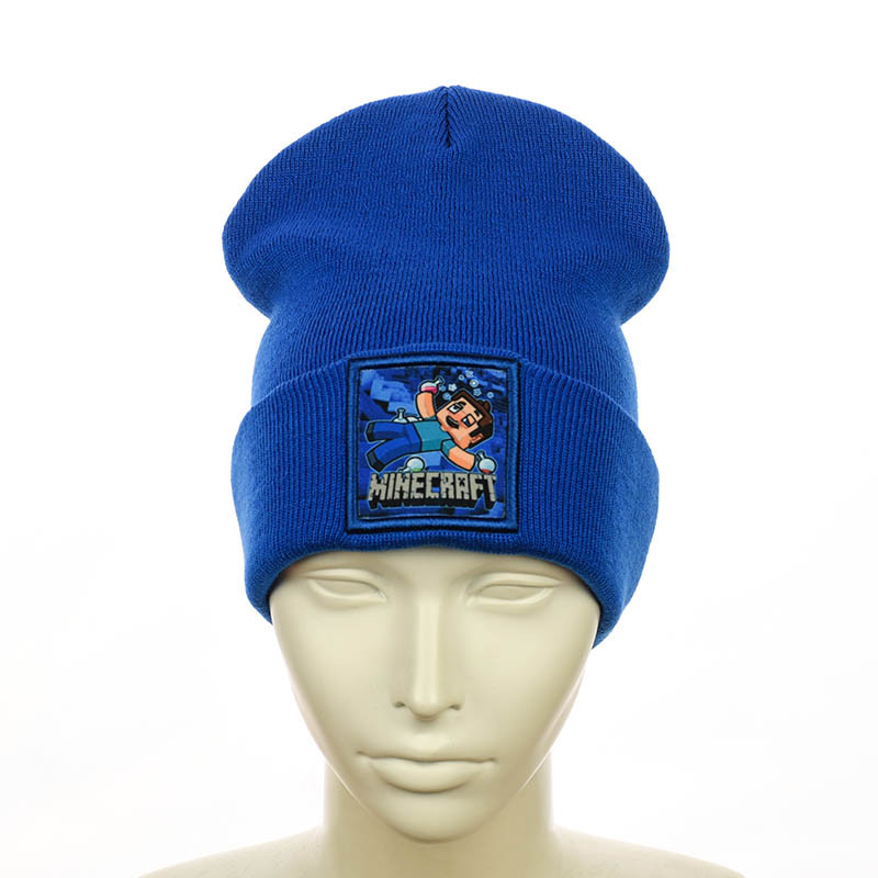 Шапка з нашивкою  "Minecraft" синій