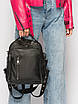 Шкіряний рюкзак чорний VK з натуральної (Арт. RK802), фото 4