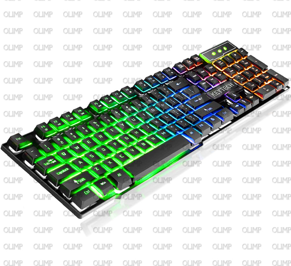 Купить Клавіатура с подсветкой ігрова юсб лед Клавиатура для ПК ...