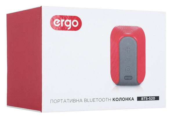 Портативна колонка ERGO BTS-520 Червоний