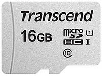 Карточка памяти TRANSCEND microSDHC 300S 16GB UHS-I U1 no ad