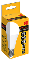 Лампа KODAK A60 E27 8W 220V Тепл.Біл. 3000K Мат. н/Дим.