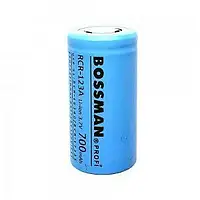 Акумулятор RCR-123A BOSSMAN, Li-Ion 3.7V 700mAh