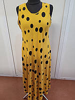 Плаття жіноче без рукавів, Ламбада, штапель, SAIMEIQI (розмір 5XL)