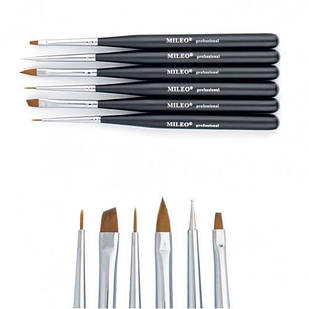 Набір пензлів 6шт. 140мм. Mileo чорні