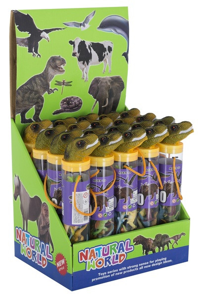 Набір ігрових фігурок Dingua Динозаври, 12 шт у тубусі, фото 1
