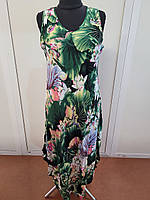 Сплата жінок без рукав, довга, Ламбада, штапель, SAIMEIQI