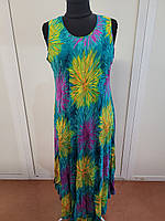 Сплата жінок без рукав, довга, Ламбада, штапель, SAIMEIQI