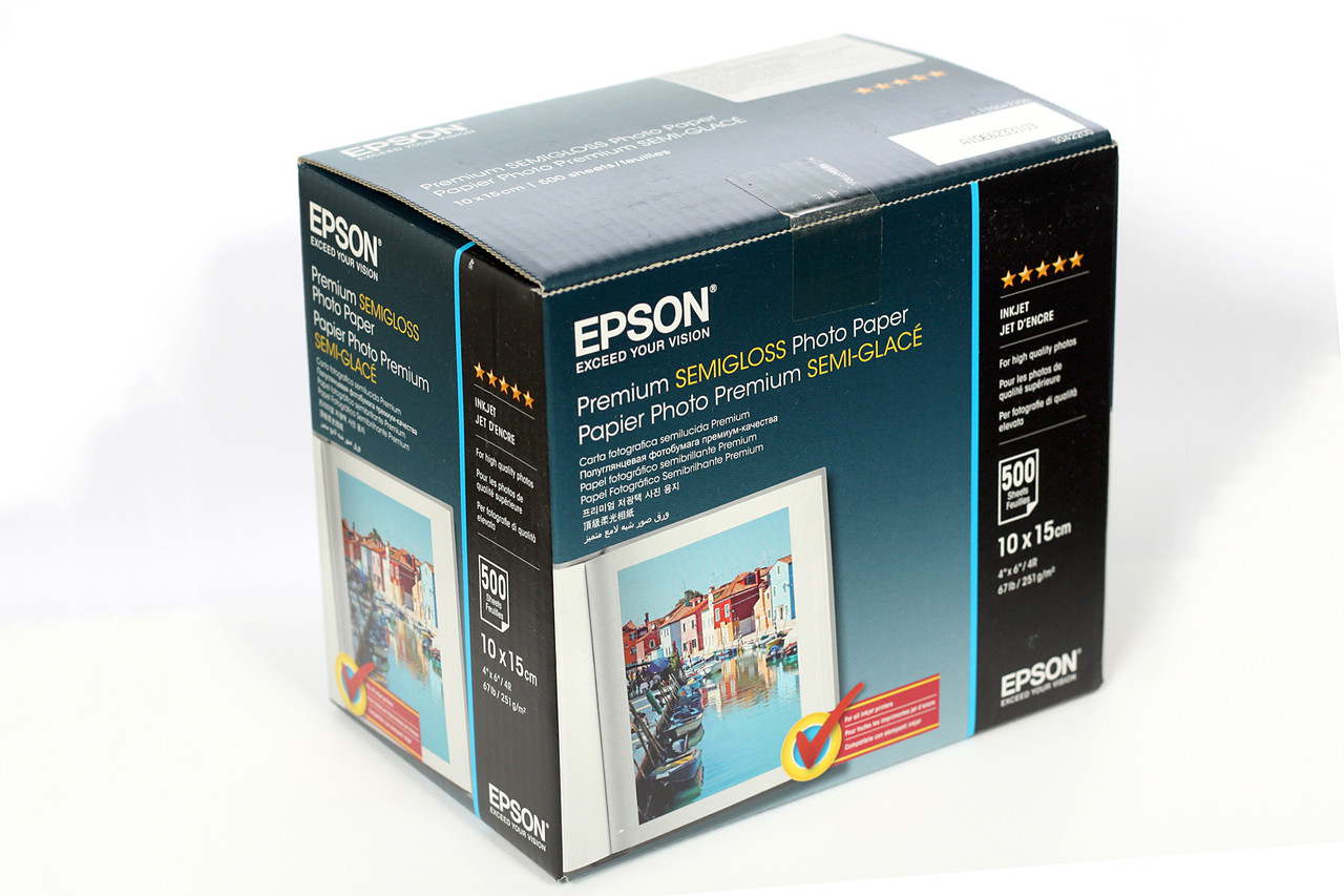Фотопапір Epson 10х15 Premium Semigloss Photo Paper 500 шт (C13S042200) - фото 4 - id-p1657982492