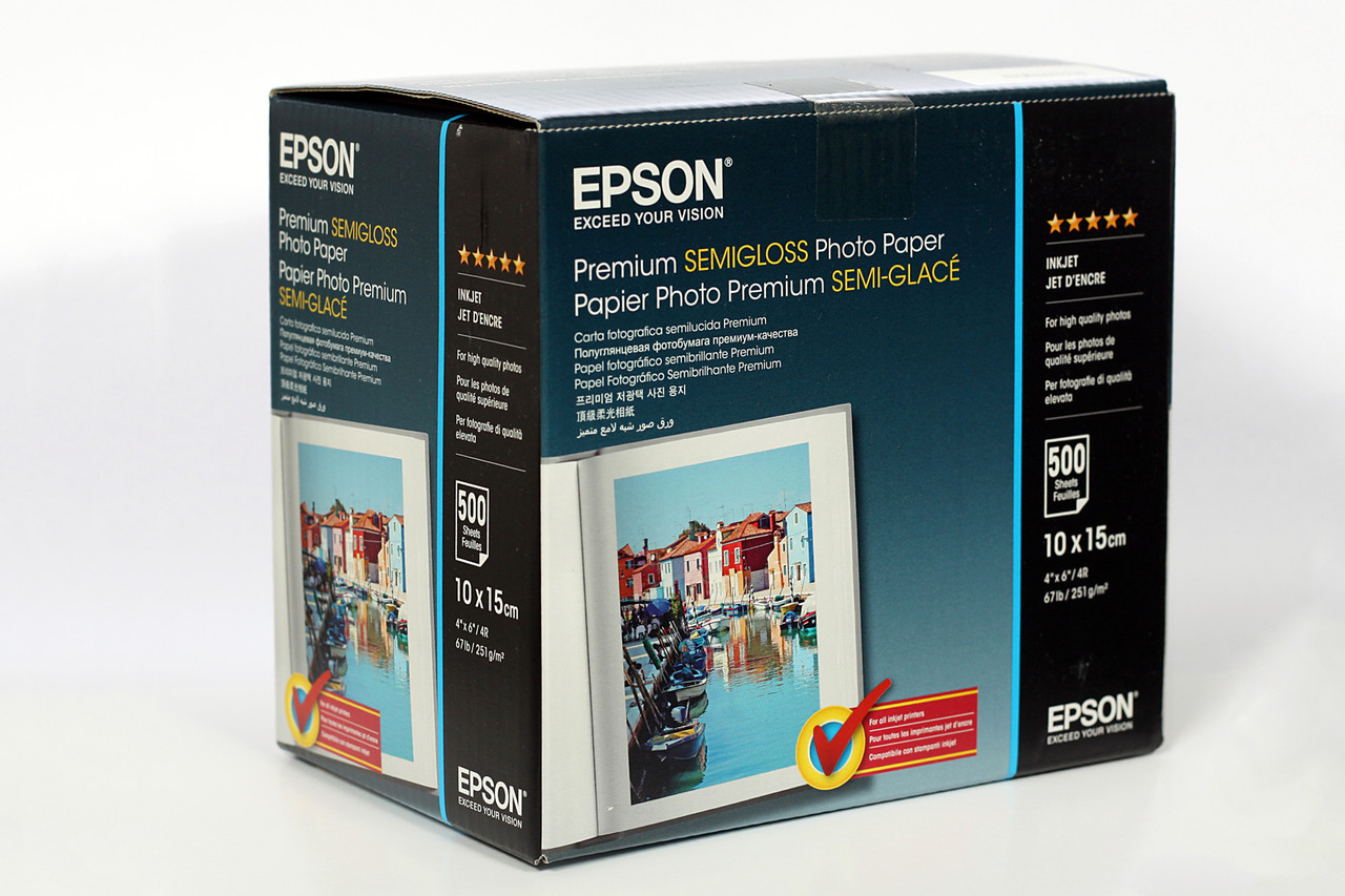 Фотопапір Epson 10х15 Premium Semigloss Photo Paper 500 шт (C13S042200) - фото 1 - id-p1657982492