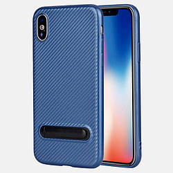 Чехол Baseus Happy Watching for iPhone X (LS15) Blue