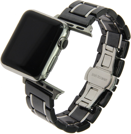 Ремішок XoKo Ceramic для Apple Watch 42-44m Black/Silver
