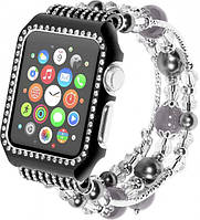 Ремешок XoKo Bracelet Crystal для Apple Watch 38mm Black