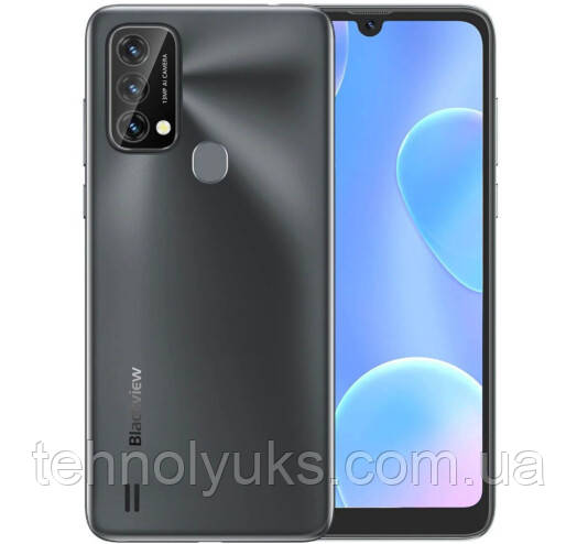 Смартфон Blackview A50 3/64 GB Black, 2sim, екран 6.01" IPS, 4G, 13+0, 3+0,3/5 Мп, 4280 mAh, Android 11, фото 1