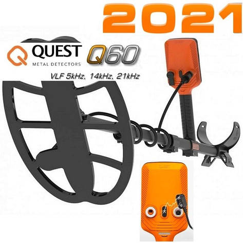 Металошукач мультичастотний - амфібія Quest Q60 - Офіційна гарантія! Безкоштовна доставка, фото 1