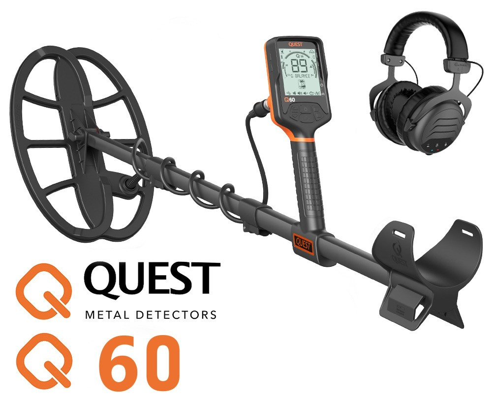 Металошукач Quest Q60 мультичастотний, амфібія  - Офіційна гарантія! Безкоштовна доставка