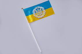 Флажок жовто-блакитний з гербом