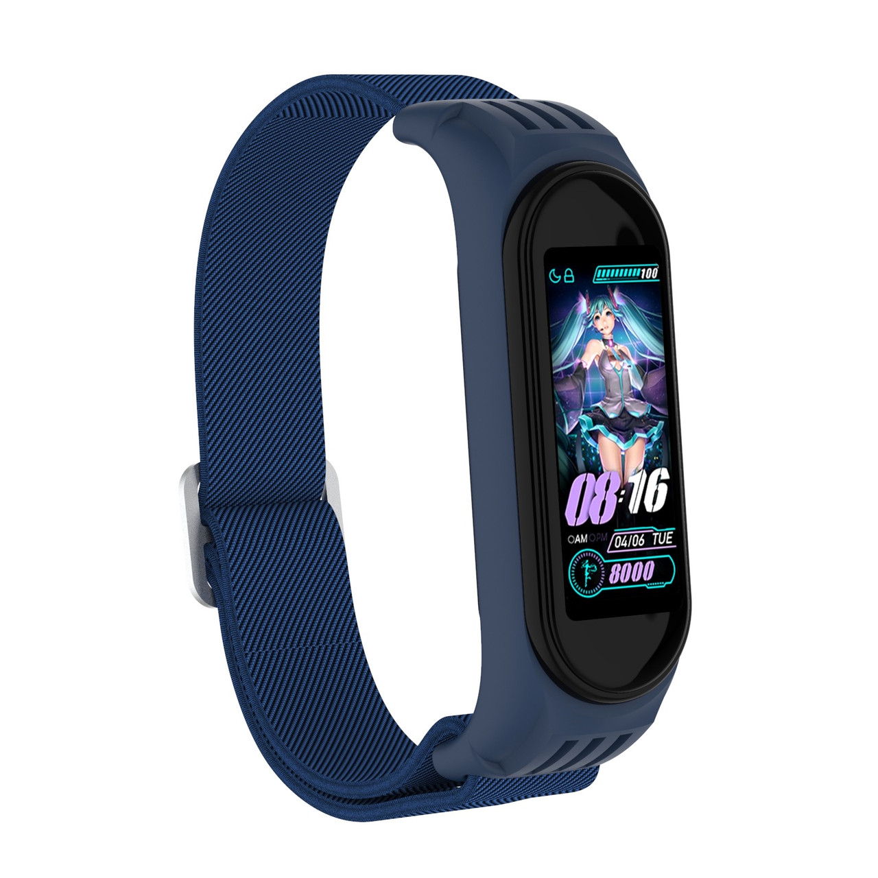Ремешок XOKO Нейлон для Xiaomi Mi Smart Band 4/5/6 Blue