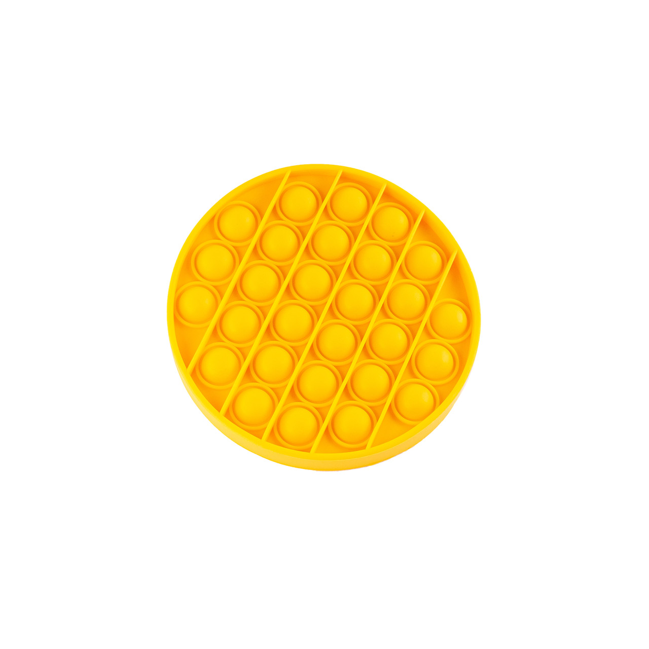Игрушка антистресс Sibelly Pop It Mono Круг желтый попит - фото 1 - id-p1657988933