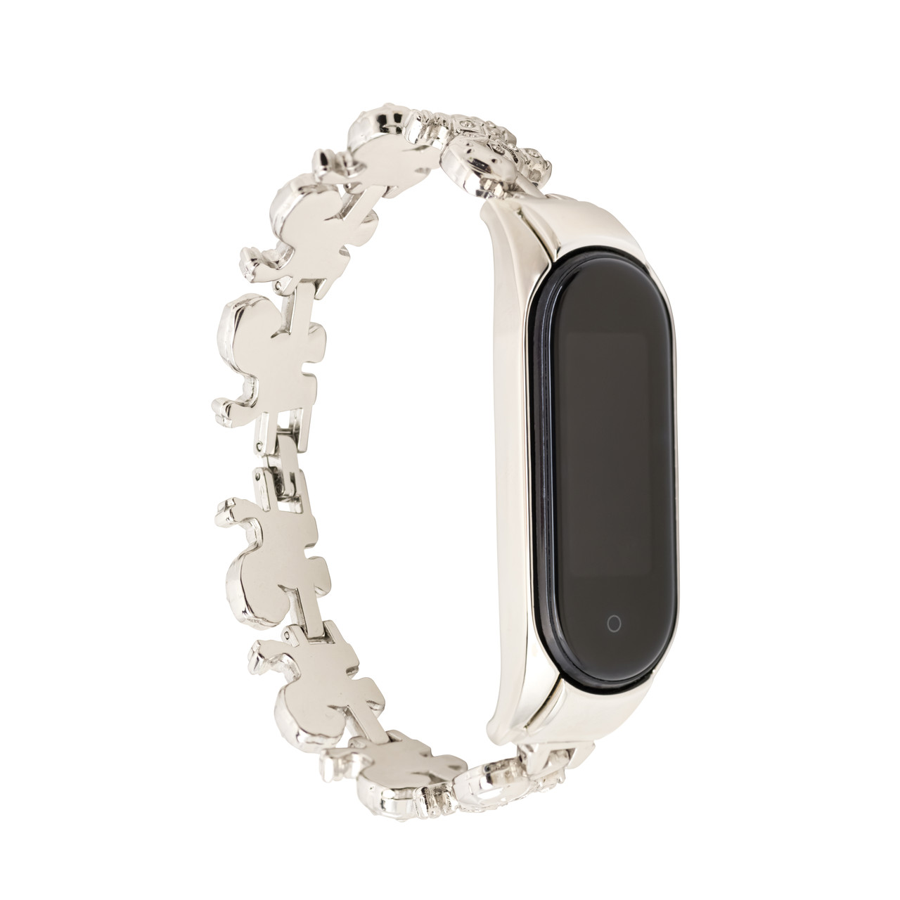 Ремешок ХоКо Metal Premium Band для Xiaomi Mi Band 5/6 Crystal Silver