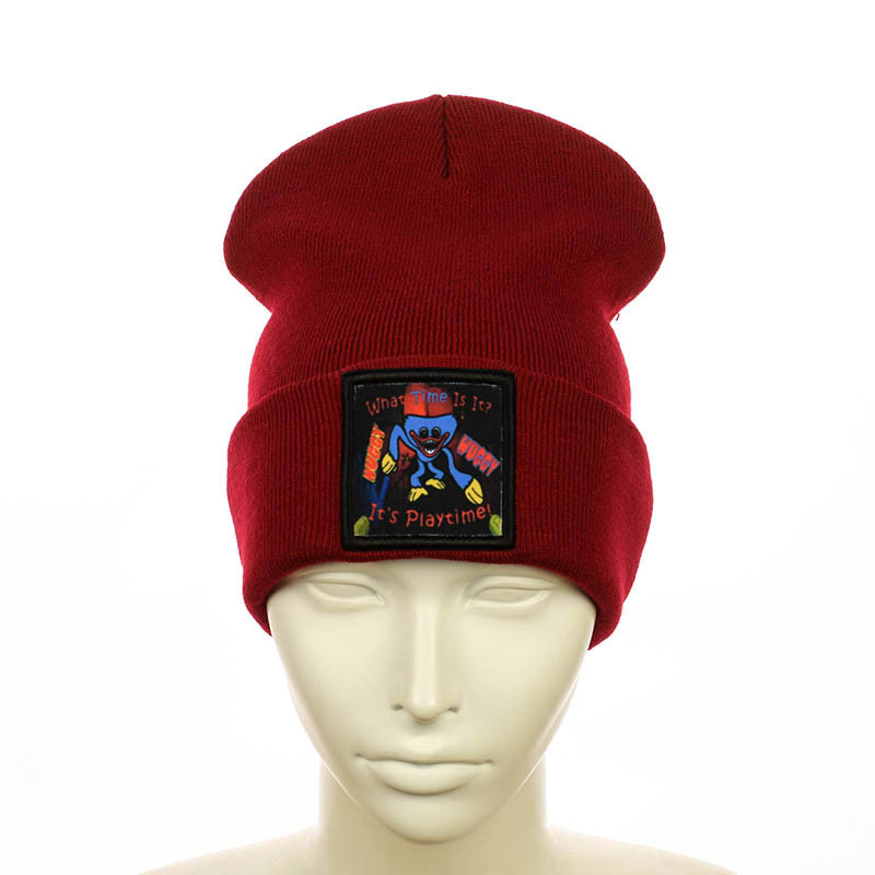 Шапка з нашивкою  "Huggy Wuggy"  червоний