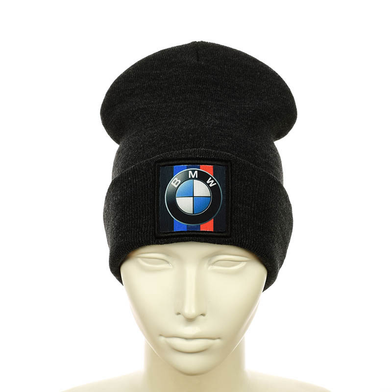 Шапка з нашивкою "BMW" темно-сірий