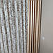 Комплект штор из золотистого жаккарда, в классическом стиле, тюль крем с рисунком, фото 2