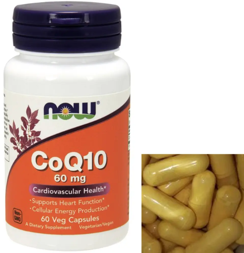 Коензим NOW CoQ10 60 мг 60 капс