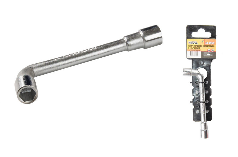 Ключ торцевий з отвором l-подібний 8мм crv Mastertool 73-4008