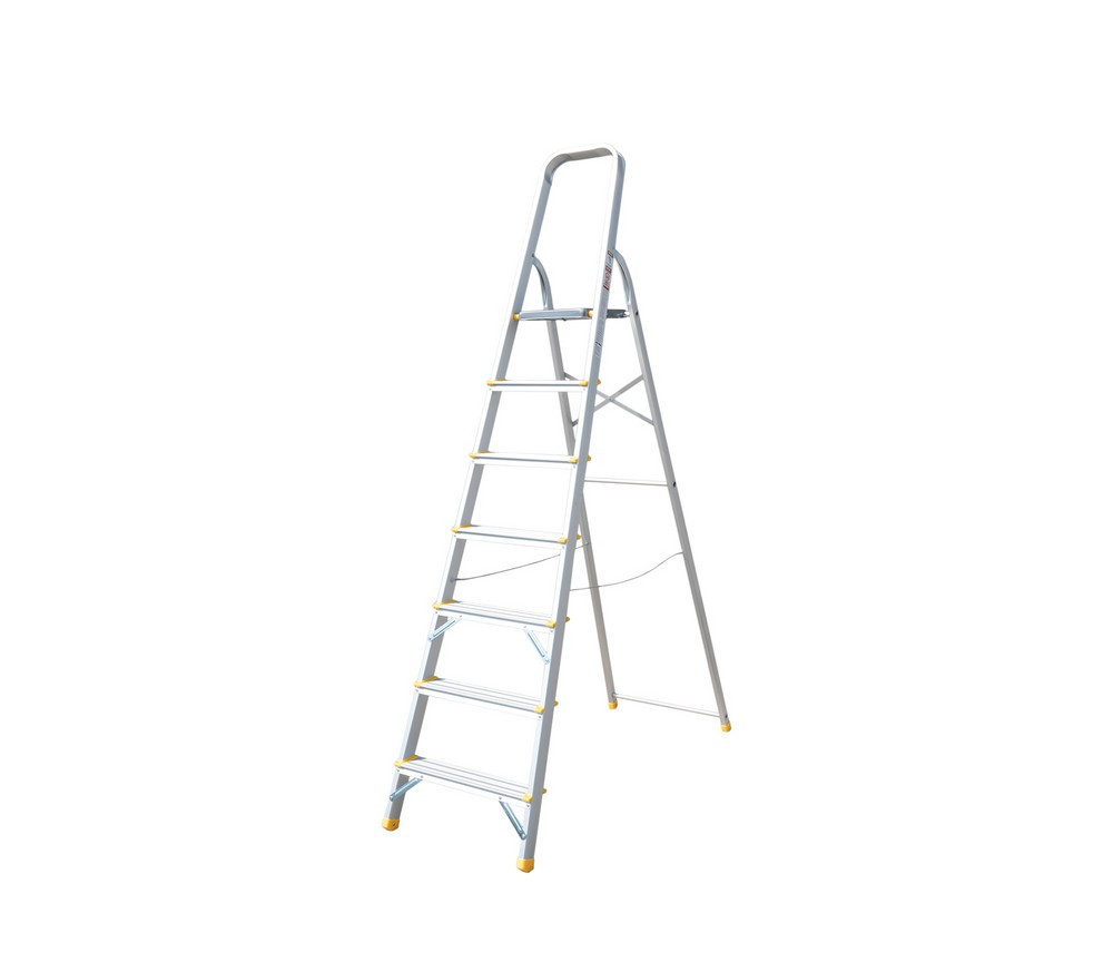 Стрем'янка алюмінієва 7 сходинок h=1500мм max 150 кг Mastertool 79-1107, фото 1