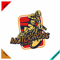 Термоаппликация MOTOCROSS, мотоциклист в шлеме