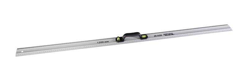 Лінійка будівельна 120см al з ручкою 2 капсули Mastertool 39-5120
