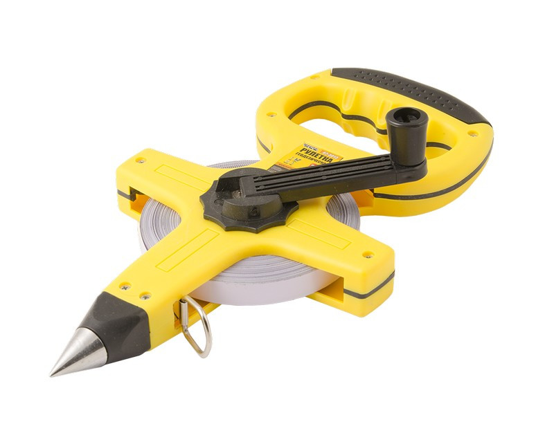 Рулетка геодезична 30м 13мм полотно зі сталі Mastertool 67-3013