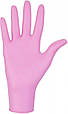 Нітрилові рукавички Mercator без пудри, розмір S, рожеві 100 шт., фото 2