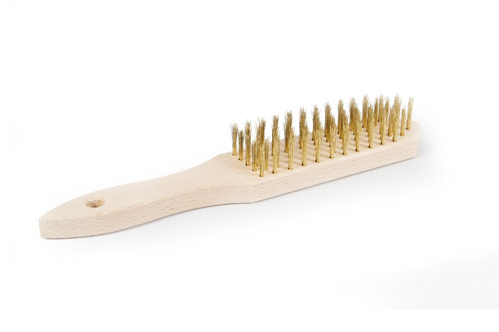 Щітка дротяна 5-рядна з дерев'яною ручкою Mastertool 14-5605