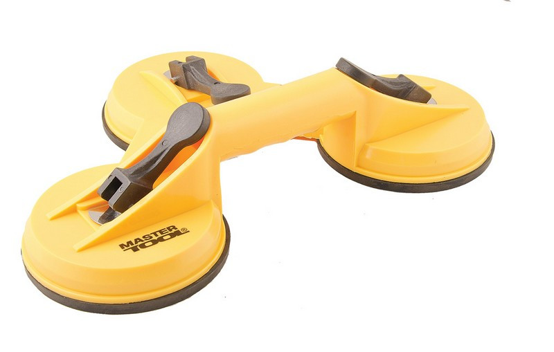 Тримач вакуумний для скла потрійний 160 кг Mastertool 14-0903, фото 1