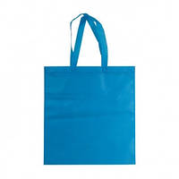Эко сумка голубая спанбонд 38*0*41 см (друк на сумках , промо сумки, печать на сумках, сумки оптом)