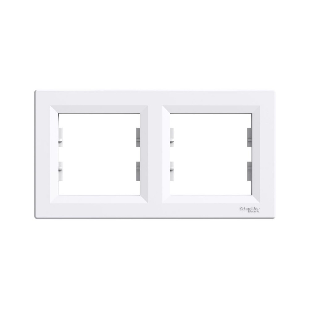 Рамка Schneider Electric Asfora бiла двомісна горизонтальна EPH5800221