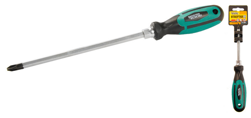 Викрутка хрестова рн3х200мм посилена Mastertool 45-8320, фото 1