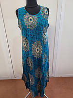 Сплата жінок без рукав, довга, Ламбада, штапель, SAIMEIQI