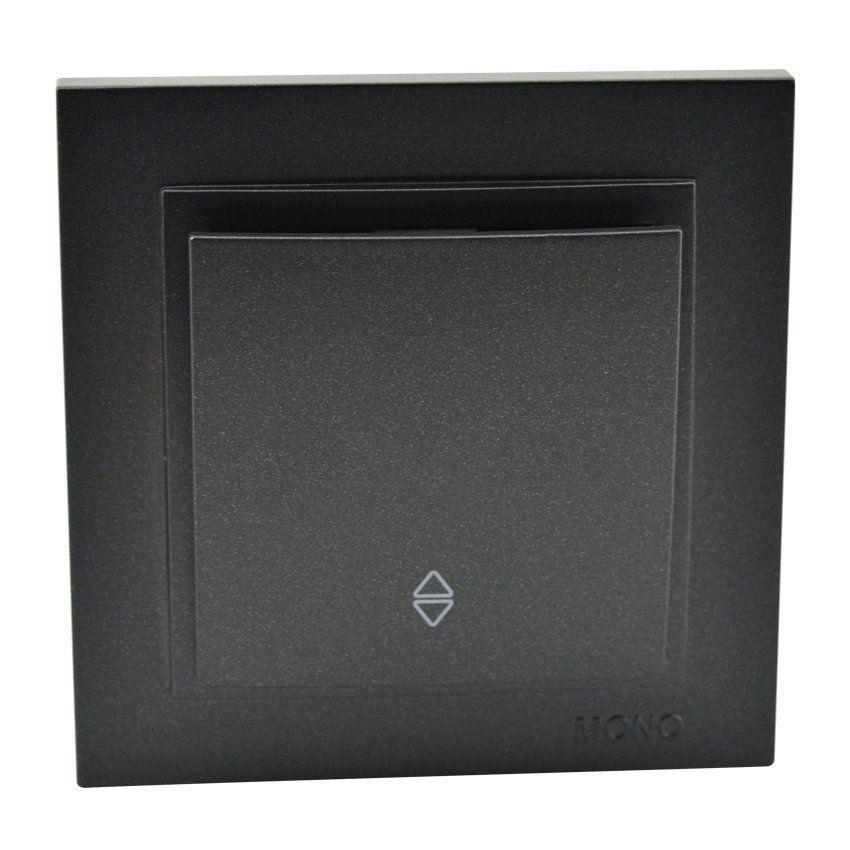 Вимикач прохідний графіт Mono Electric DESPINA, фото 1