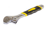 Ключ разводной 250мм 0-38мм с двухкомпонентной ручкой переставная губка Mastertool 76-0423
