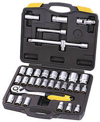 Набір насадок торцевих profi crv 1/2" 8-32мм тріскачка 72т 32шт кейс Mastertool 78-4032