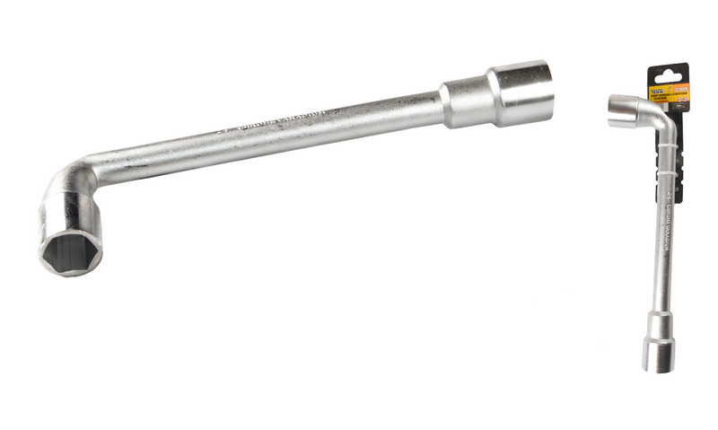 Ключ торцевий з отвором l-подібний 24мм crv Mastertool 73-4024