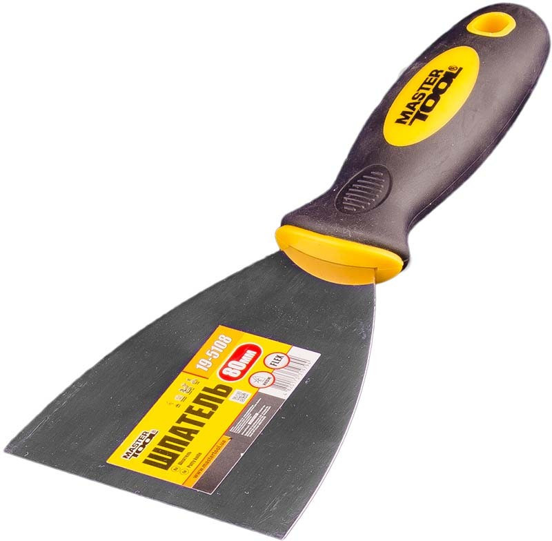 Шпатель flex 80мм tpr ручка Mastertool 19-5108, фото 1