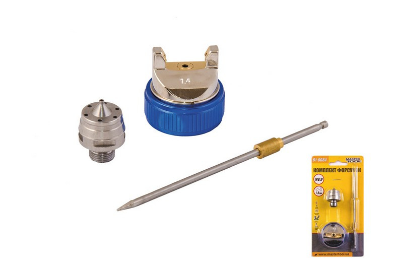 Комплект форсунок до hvlp ø1.4мм Mastertool 81-8684